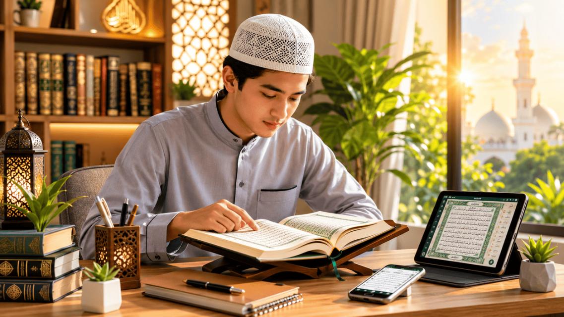 Read more about the article Cara Menghafal Al-Qur’an dengan Mudah di Era Digital: Strategi Efektif agar Hafalan Cepat Melekat dan Tidak Mudah Lupa