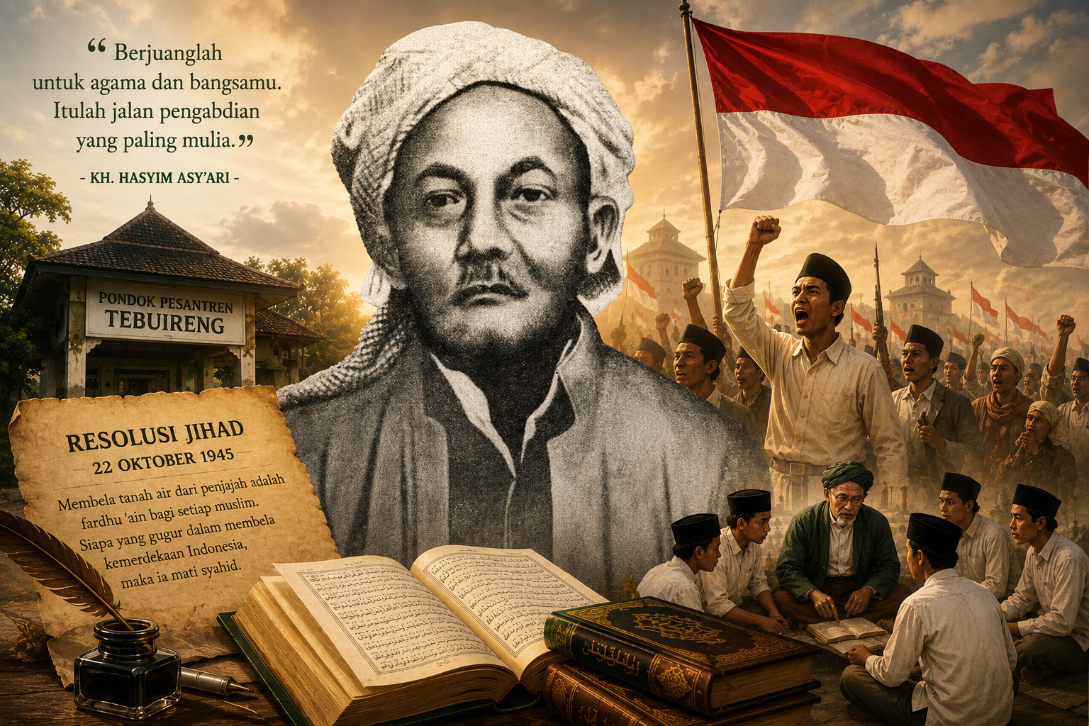 You are currently viewing Perjuangan KH Hasyim Asy’ari: Semangat Islam yang Menggerakkan Kemerdekaan Indonesia